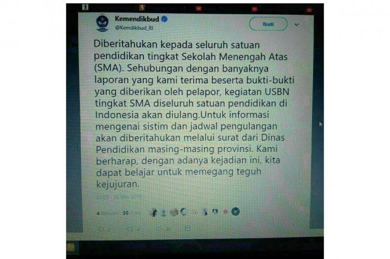 Informasi USBN Diulang Menyebar Jelang UN, Siswa Kelas XII Resah | Bali ...